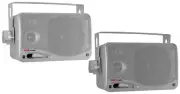 Pyle Marine 2-Way Box Speakers with 3.5" Woofer (Silver)