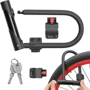 U Lock - U Shape Combination Lock, Anti-Theft Bracket Included | Secure Lock for Motorcycles, Fences, and Bicycles, Theft Prevention Tool, Reliable Security with Convenient Bracket Mount