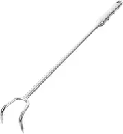 Hoement Stainless Steel Meat Hook Meat Food Turner Hook BBQ Meat Hook Picnic Barbecue Hook Meat Flipper for Restaurant Stainless Steel Flipper Hook BBQ Food Hook 304 Stainless Steel Silver