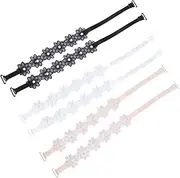 [MOBUTOFU] Fashion Bra Straps 3 Pairs of Bra Shoulder Straps Lace Design Non-slip Wear-resistant for Summer