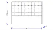 Charlotte custom upholstered bed head