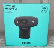 NEW Logitech C270 HD Webcam 720p 30 FPS Fixed Focus Standard Lens Microphone