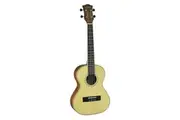 Tiki '6 Series' Spruce Solid Top Tenor Ukulele with Hard Case (Natural Satin)