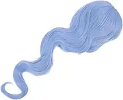 PLAFOPE Fashionable Cosplay Wig Bangs Long Curly Wig Artificial Fiber Wig for Parties Daily Wear