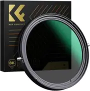 K&F Concept 2in1 49mm Camera Lens Filter Variable Fader ND2-ND32 & CPL No X Spot