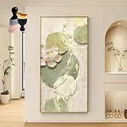 Large Wall Art,Chinese Murals Framed Wall Decor For Bedroom Pack Of Dust Brush(A,70x140cm)