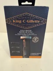 Gillette King C Style Master 1 Trimmer 3 Combs Set - Black #711