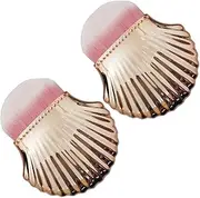 [FOMIYES] 2Pcs Rose Gold Nail Art Dust Brushes Multifunctional Nail Powder Cleaner Makeup Brush for Professional DIY Use for Nail Polish Removal Dust Cleaning