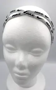Nike Fixed Lace Headband Womens OSFM White/Black