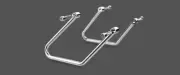 Saddlebag Supports Harley USA Softail 1984-2005 Fatboy Khrome Werks Chrome