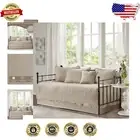 Reversible Daybed Cover Set - Quilted & Scalloped for Refined Guest Bedrooms