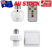 Remote Control E27 Light Socket Lamp Holder for LED Bulbs Socket Base Switch Kit