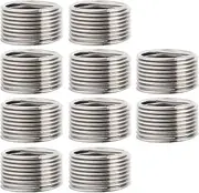 10pcs Thread Repair Insert Kit for Metric and Imperial Threaded Holes Conversion Ideal for High Strength Wear and Precise Threading in Multiple Materials