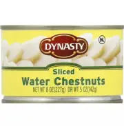 dynasty sliced Water Chestnuts 8 oz (Pack of 10)
