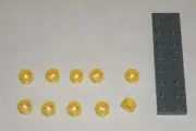 Yellow Half Bushing (10x) 4239601 LEGO Brick 32123