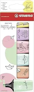 STABILO Textmarker - BOSS Mini Pastellove - 6er Pack - 6 Pastell-Farben