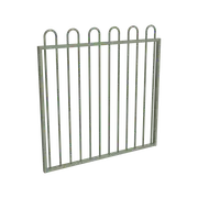 ProtectorAl 800 - 1200 x 1200mm Pale Eucalypt Aluminium Loop Top Pool Gate