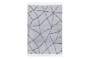 Aria Grey Anthrasite Geometric Rug