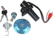 Ignition Switch for YBR250 for FAZER250 for YBR YS Motorcycle Ignition Switch Lock Door Set Gas Fuel Tank Cap Seat Keys Cover Motorcycle Ignition Switch Lock