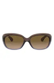 Ray-Ban Jackie 58mm Rectangular Sunglasses