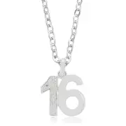 Zamel's Sterling Silver Diamond Set 16 Women's Pendant Elegant Jewellery