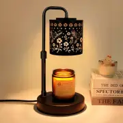 Candle Warmer Lamp with Timer & Dimmer, Adjustable Height Electric Wax Melt W...
