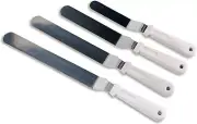 6' 8' 10' 12' Inch Cake Decorating Icing Angled Icing Spatula Set of 4