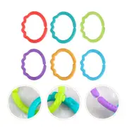 24 Pcs Finger Connecting Ring Newborn Baby Link Toys for Connector Rings