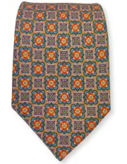 [Declic] Magde Pattern Tie in Orange
