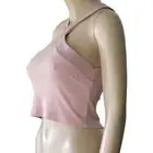 Women's knit crop tank Top crop mauve pink