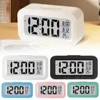 LED Display Digital Alarm Clock Night Light with Indoor Temperature Bedroom Q3L5