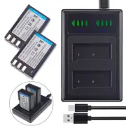 2x EN-EL9E Battery +LCD Charger for Nikon DSLR D40 D40A D40C D40X D3000 D5000