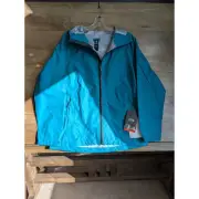 Mountain Hardwear Jacket Womens Small Teal Threshold Waterproof Hooded Full Zip