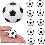Kisangel 12 Pcs Mini Soccer Balls for Foosball Table Compact Sturdy Replacement Balls for Tabletop Games for Parties Sports Prizes and Travel Fun