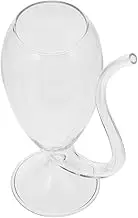 NAMOARLY 1pc Creative Glass Wine Decanter Cocktail Cup Stylish Drinking Glass for Whiskey Wine and Juice Design and Entertaining