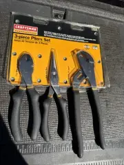 Sears Craftsman Professional 3pc Plier Set 45229 Rare Diagonal Cutter Long Nose