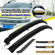 2x Dynamic LED Side Mirror Turn Signal Light For Citroen C5 Aircross 2017-2020 (for: Peugeot)