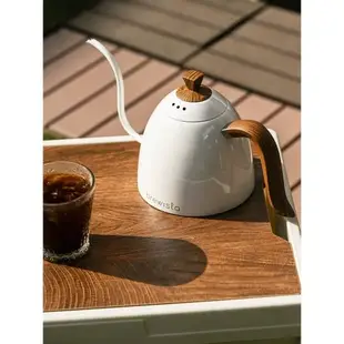 新升級Brewista電磁爐適用手沖咖啡壺木紋手柄細口壺 0.7L長嘴壺