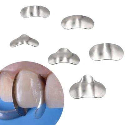 100pcs/set Dental Matrices Sectional Contoured Metal Matrix Bands Matrix Rings F