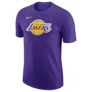 3 X Mens Nike Los Angeles Lakers Purple Essential Logo Nba T-Shirt