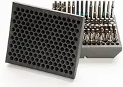 [BITCADDY] 1/4" Hex Driver Bit Organizer Universal and Compatible with Milwaukee Packout 3 Drawer tool box