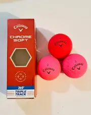 Callaway Golf Ball CHROME SOFT 3-golf Balls