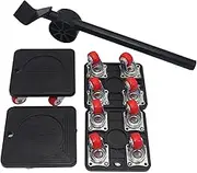Mtxorvix 5 Pack Furniture Mover with Wheels and Furniture Lifter Set, 360° Rotation Wheels Furniture Dolly Moving Tool for Easy Moving Heavy Furniture,Refrigerator,Sofa,Cabinet,Bed,300 Kg Capacity