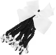 CANIGHT Fashion Bowknot Ponytail Extension Braided Ponytail Hair Extensions Hair Decor for Women and Versatile