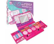 My First Makeup Set Kids Girls Make Up Palette Kit with Mirror and Secure Close