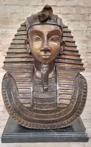 Egyptian Pharaoh Bust, Egyptian-Sculptures-Statues, Lost wax Method Figurine