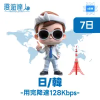 在飛比找momo購物網優惠-【漫遊達人】國際漫遊網路卡 ESIM 日本韓國 7天 3GB