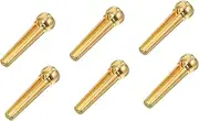 Yardwe 6pcs String Guitar Fixing Nails Durable Metal Pegs for Acoustic Electric Guitars Musical Instrument Parts Sturdy String Studs for Use