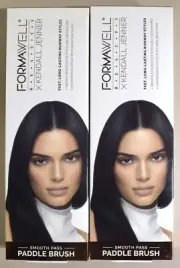 2 PACK - FORMAWELL Beauty X KENDALL JENNER Smooth Pass PADDLE HAIR BRUSH New NIB