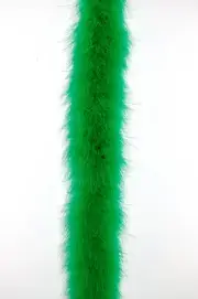 MARABOU FEATHER BOA - KELLY 2 Yards 22 Grams; Dress/Bridal/Art/Costume 72"